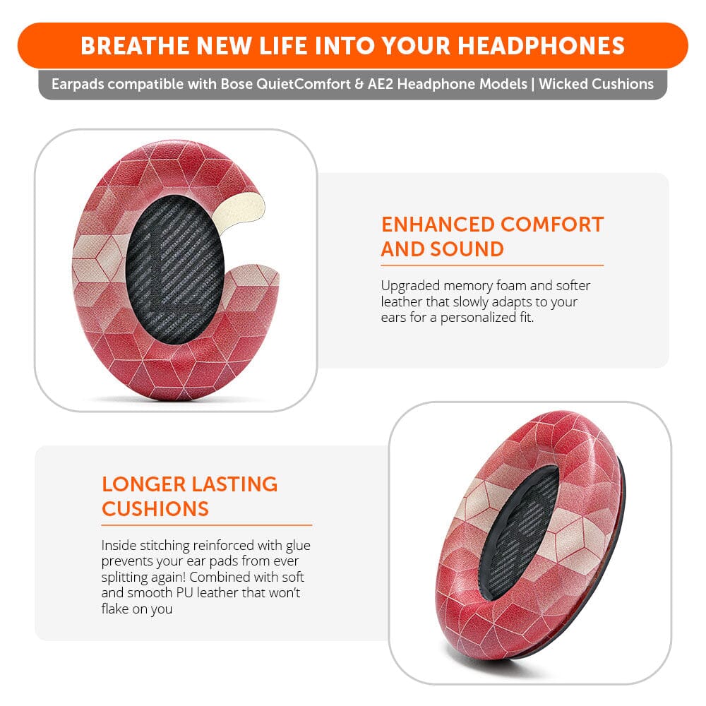 Wicked Cushions Bose QC35 Replacement Ear Pads