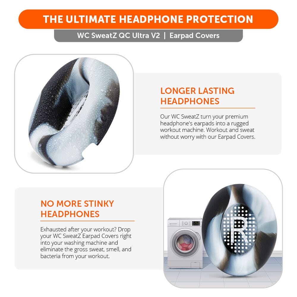 Wicked Cushions Bose QuietComfort Ultra Gen 1 & Gen 2 Earpad Sweat Covers - WC SweatZ QC Ultra