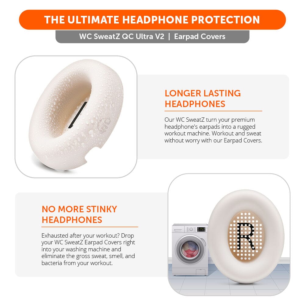 Wicked Cushions Bose QuietComfort Ultra Gen 1 & Gen 2 Earpad Sweat Covers - WC SweatZ QC Ultra