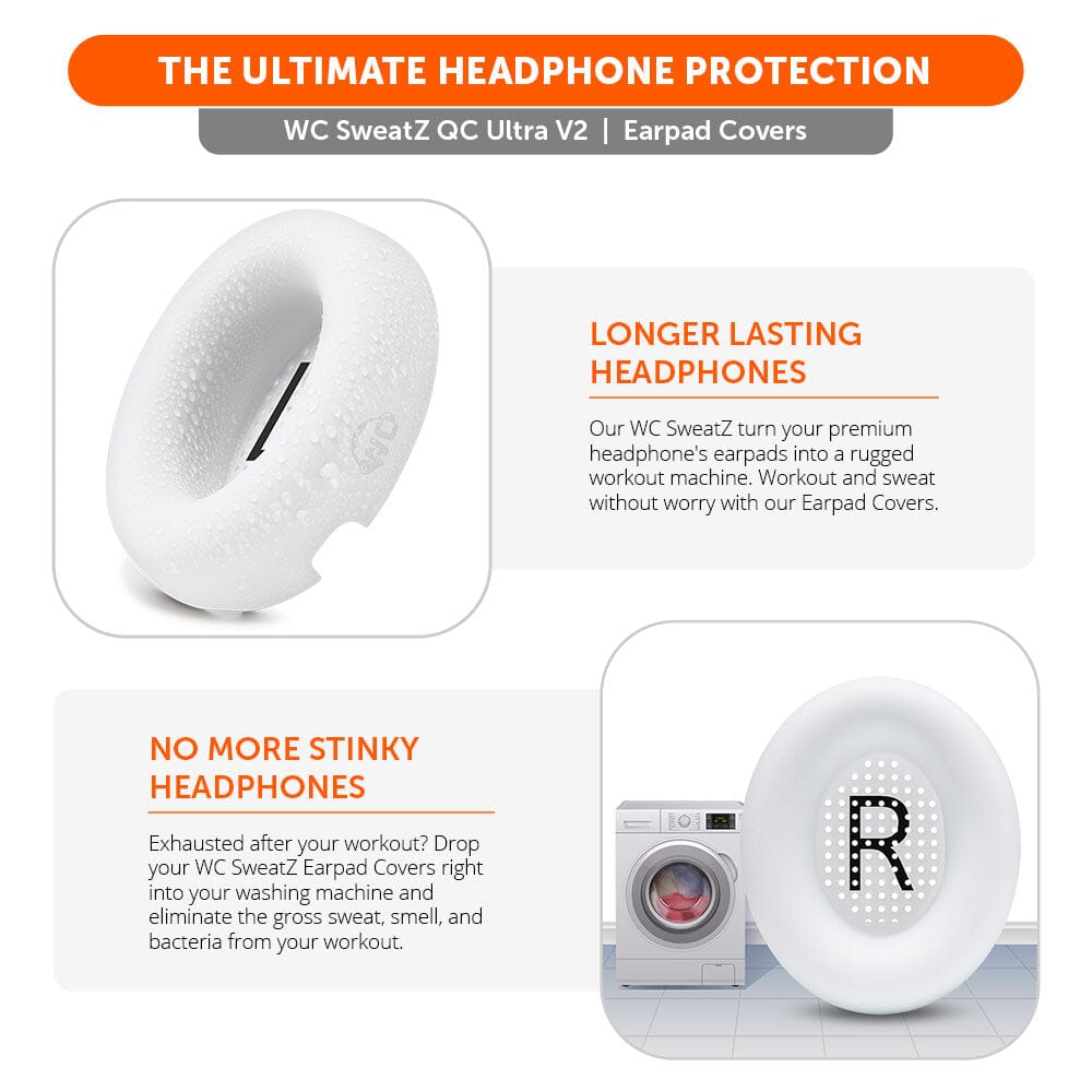 Wicked Cushions Bose QuietComfort Ultra Gen 1 & Gen 2 Earpad Sweat Covers - WC SweatZ QC Ultra