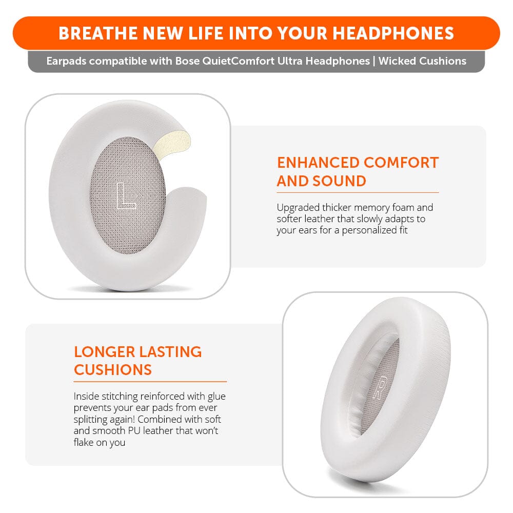 Wicked Cushions Bose QuietComfort Ultra Gen 1 & Gen 2 Earpads - WC PadZ QC Ultra