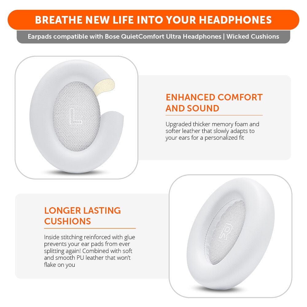 Wicked Cushions Bose QuietComfort Ultra Gen 1 & Gen 2 Earpads - WC PadZ QC Ultra