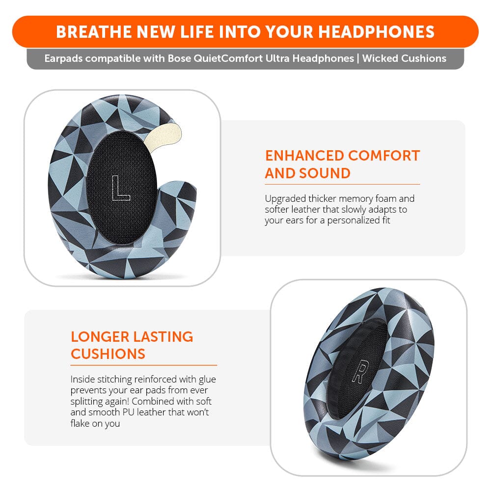 Wicked Cushions Bose QuietComfort Ultra Gen 1 & Gen 2 Earpads - WC PadZ QC Ultra
