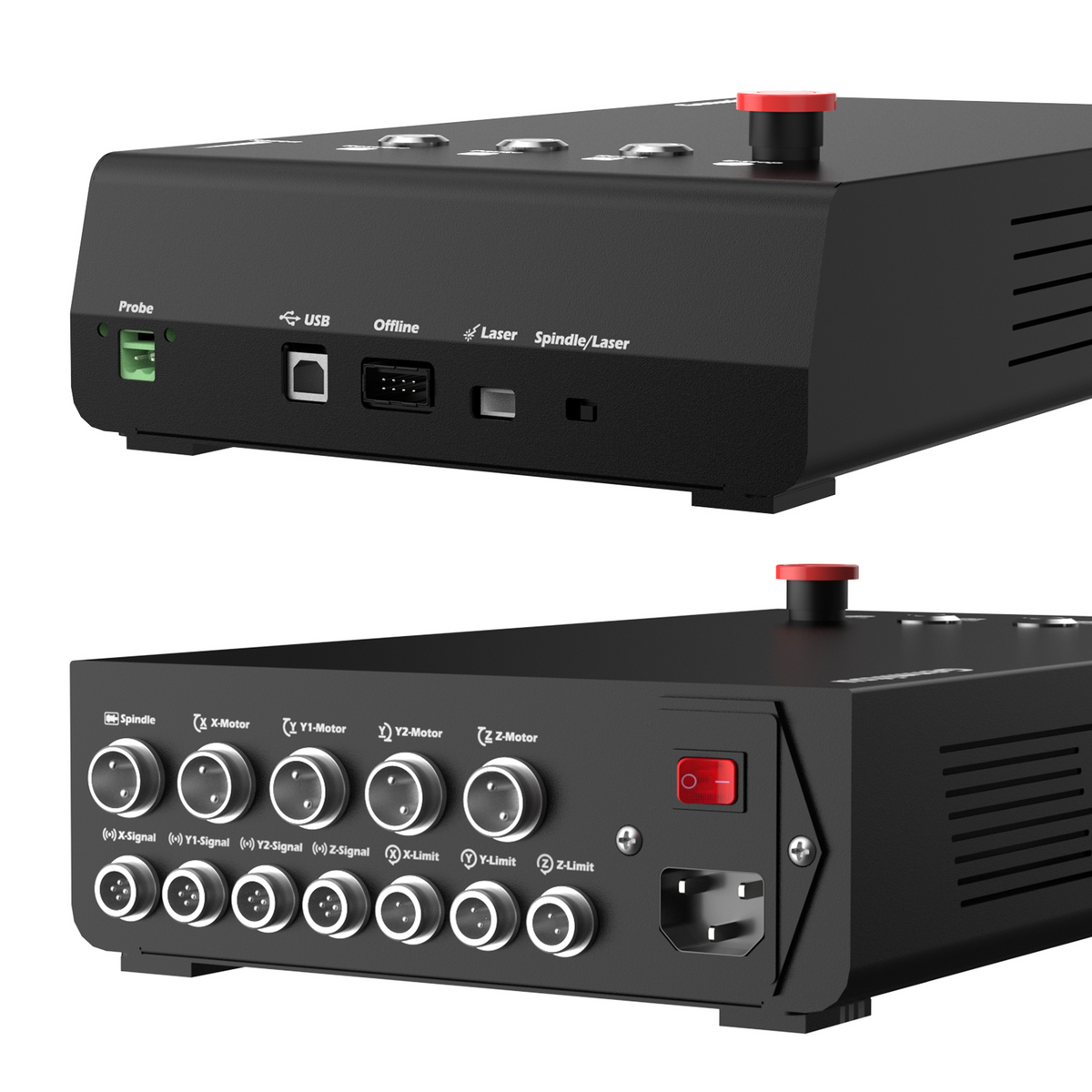 Genmitsu PROVerXL 4030 V2 CNC Router — front and rear controller connections