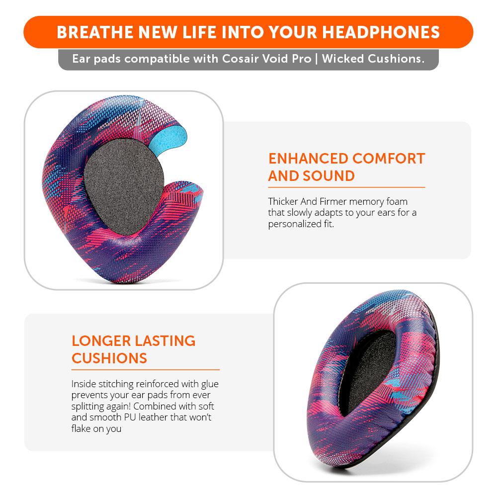 Wicked Cushions Corsair Void Pro Replacement Earpads