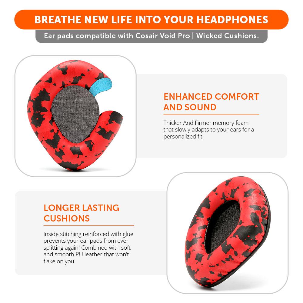 Wicked Cushions Corsair Void Pro Replacement Earpads