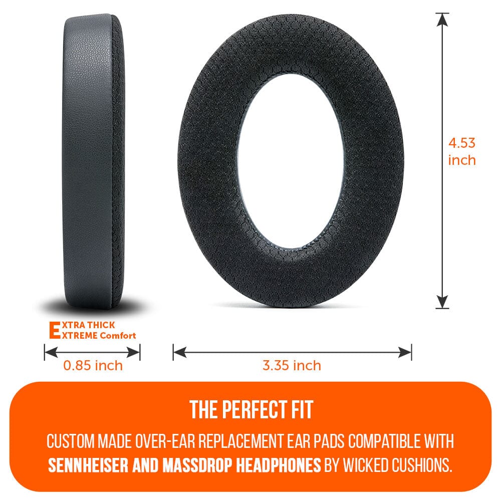 Wicked Cushions Earpads for Sennheiser PC38X & More - WC FreeZe Cooling Gel