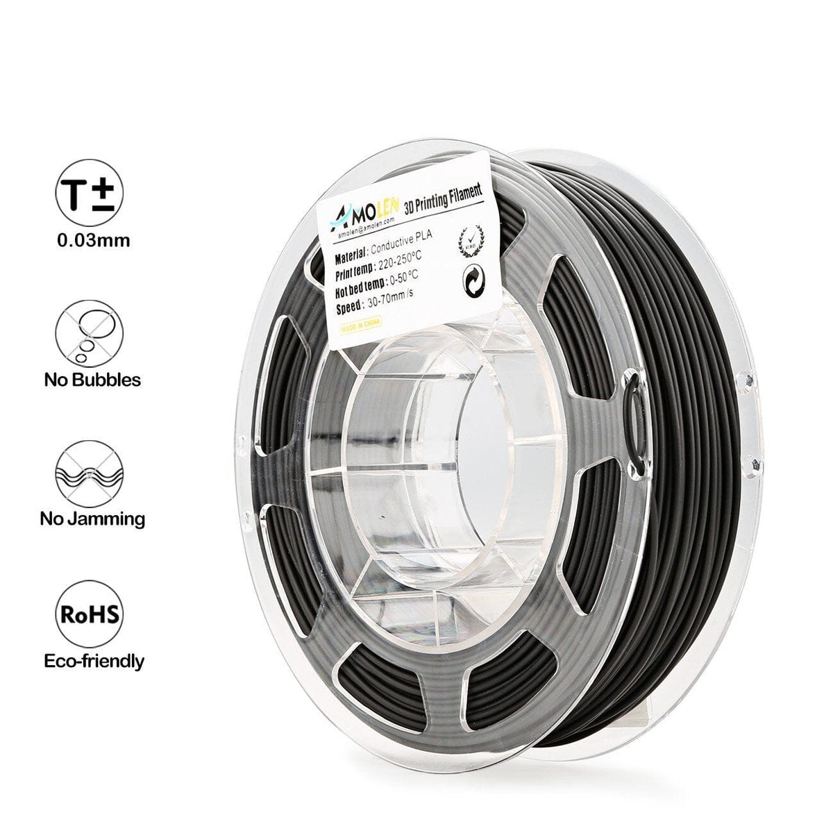 Amolen PLA Conductive 1.75mm, 200g