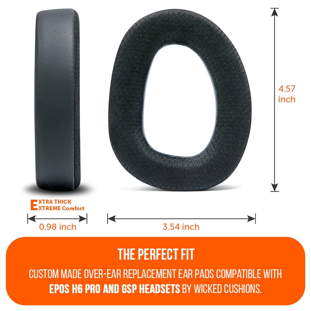 Wicked Cushions EPOS H6 Pro & GSP Headset Earpads - WC FreeZe Cooling Gel
