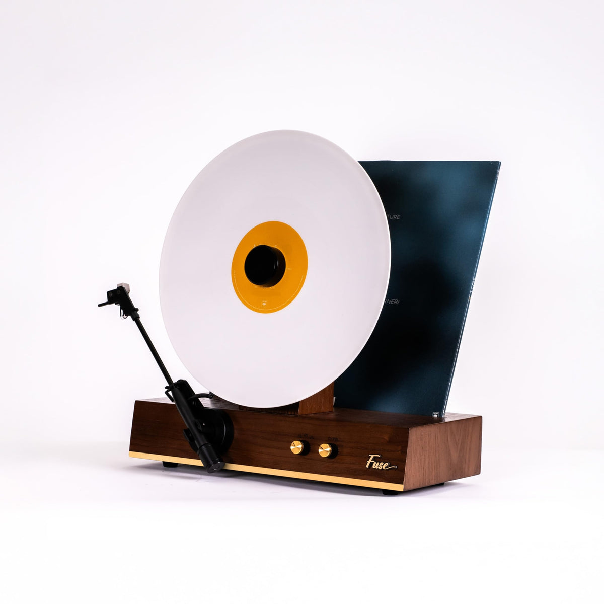 Fuse Audio GLD Vertical Record Player Without Speakers — Gold