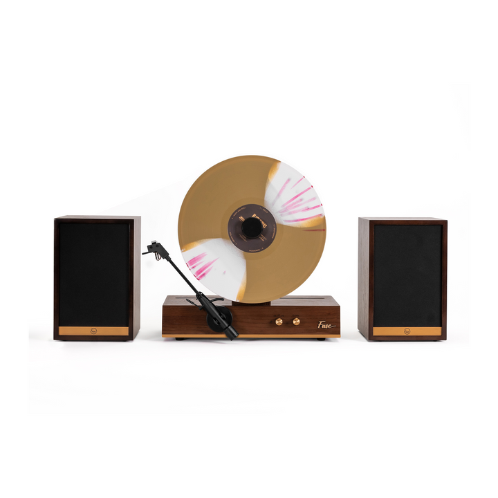 Fuse Audio GLD Vertical Record Player with Two Speakers