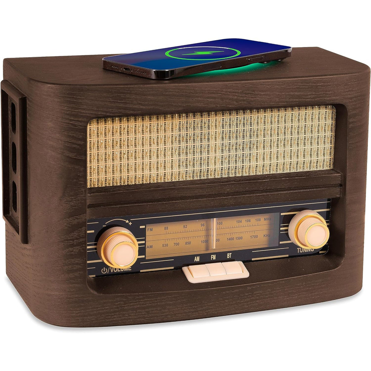 Fuse Audio Vint AM/FM Radio with Qi Charging