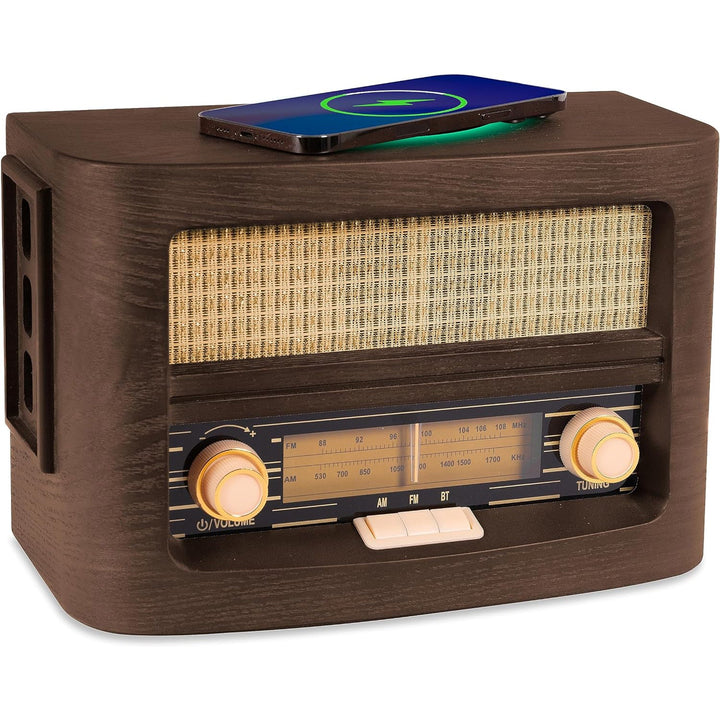 Fuse Audio Vint AM/FM Radio with Qi Charging