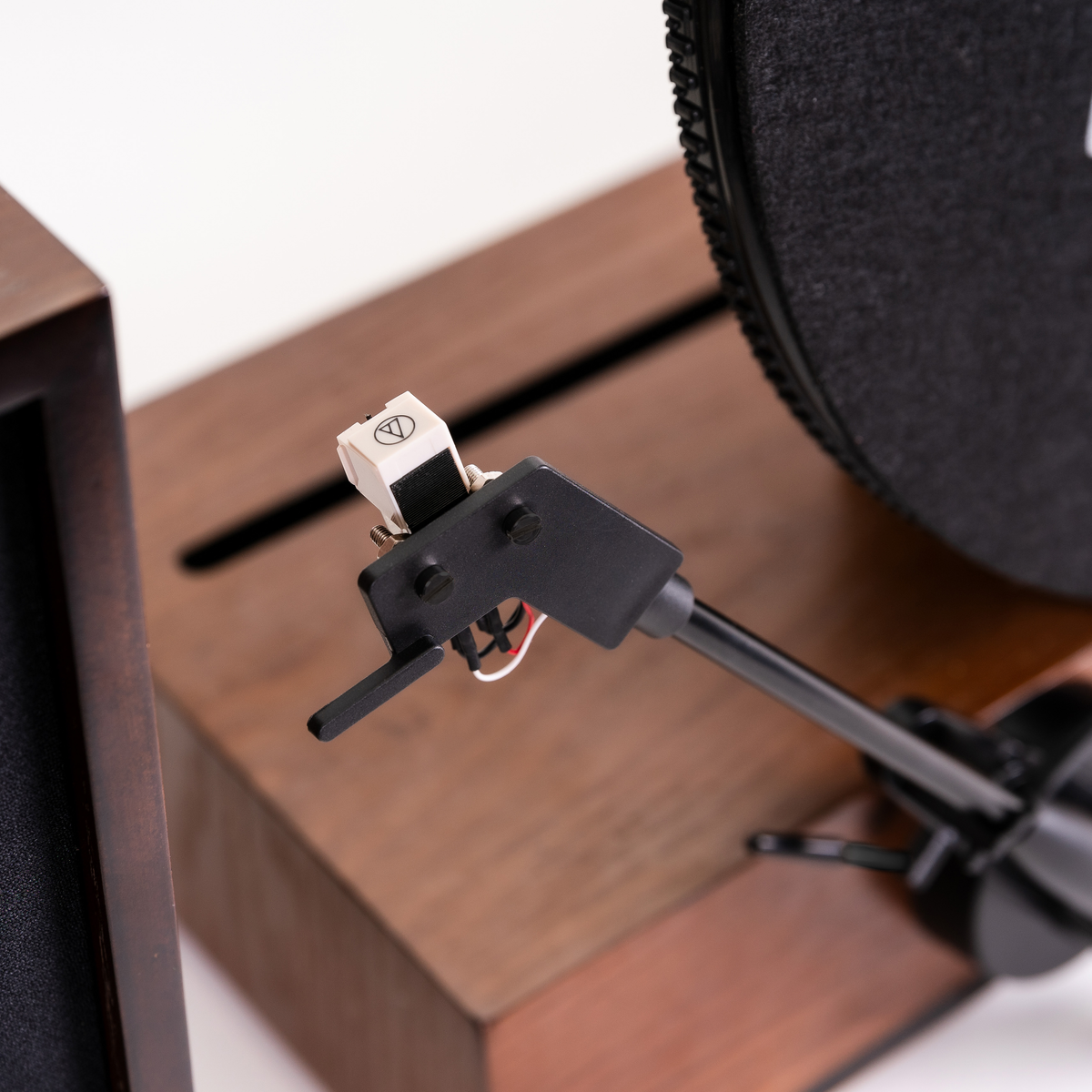 Fuse Audio GLD Vertical Record Player with Two Speakers