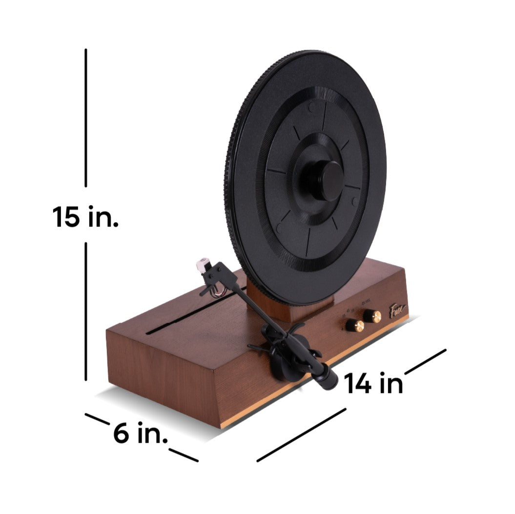 Fuse Audio GLD Vertical Record Player Without Speakers — Gold