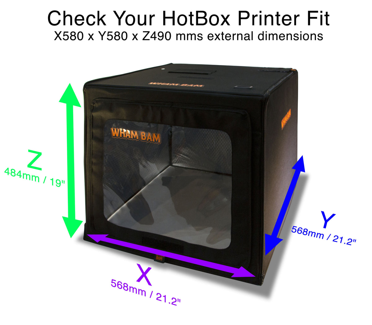 HotBox printer-fit measurement diagram
