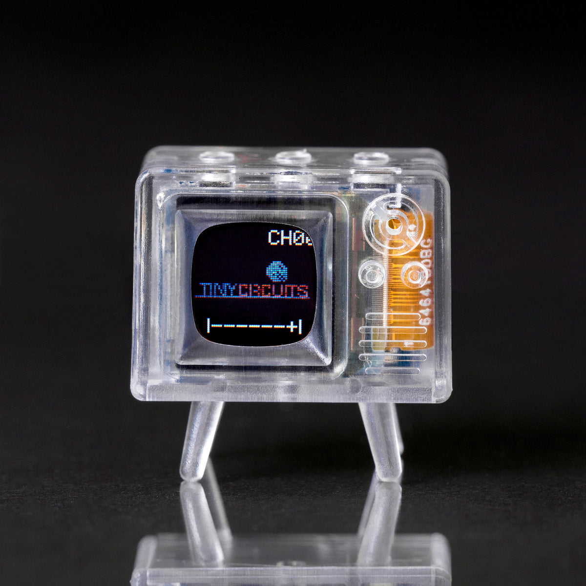 Clear TinyTV Mini front view