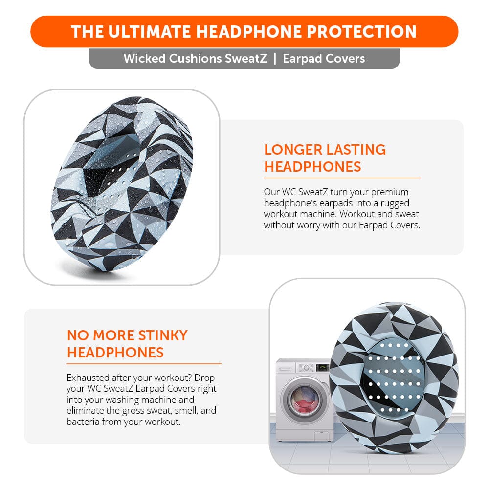 Wicked Cushions Beats Studio 2 & 3 Earpad Sweat Covers - WC SweatZ Studio