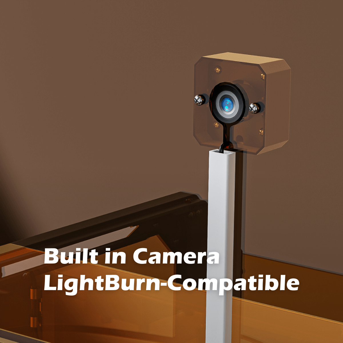 Genmitsu L8 built-in camera above the engraving bed