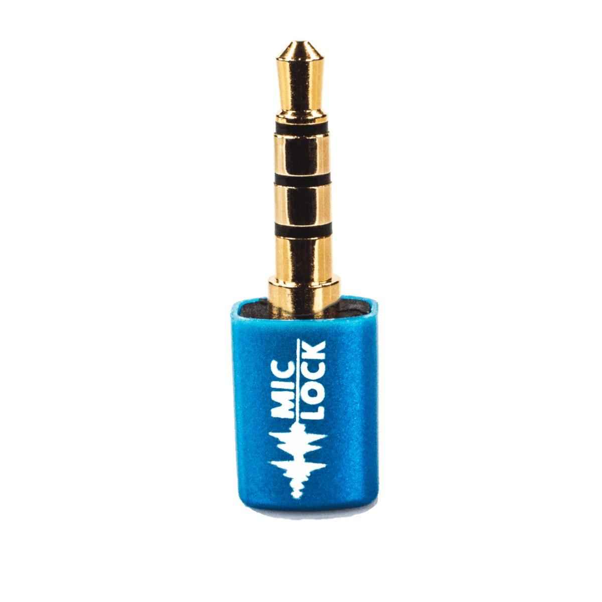 Mic-Lock Blue 3.5 mm microphone blocker in Apple Privacy Bundle