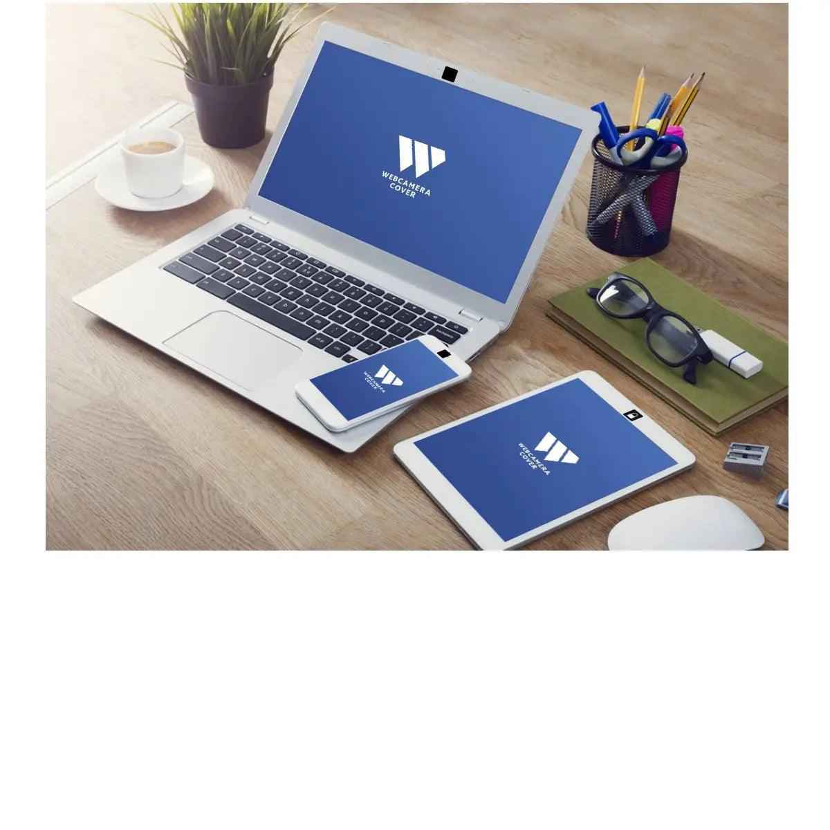 Mic-Lock Laptop, tablet and phone with webcam covers