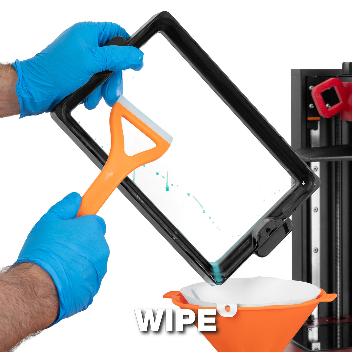 ULTIM8 WYP wiping an example vat