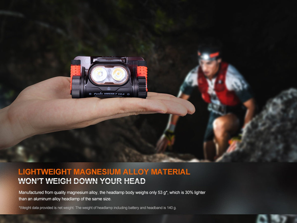Fenix HM65R-T V2 Rechargeable Trail Running Headlamp