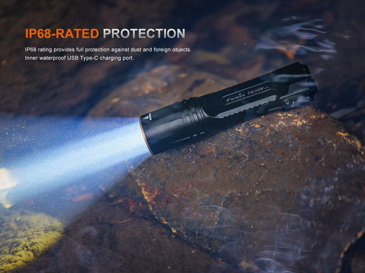 Fenix TK35R Rechargeable Flashlight — UV or Red Light