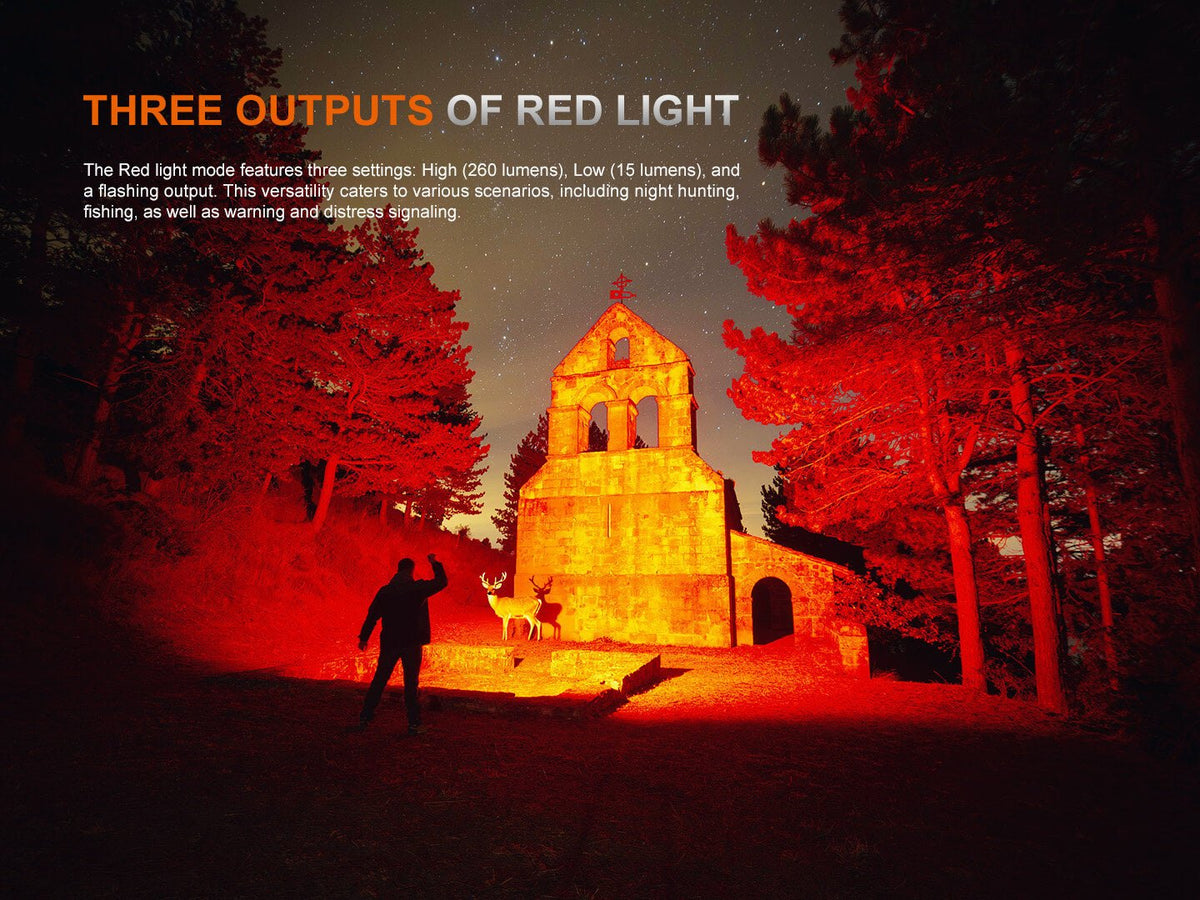 Fenix TK35R Rechargeable Flashlight — UV or Red Light