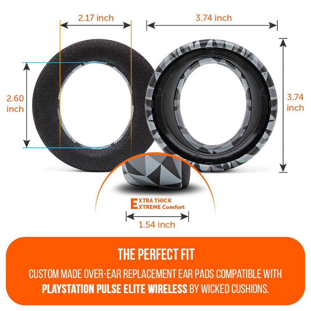 Wicked Cushions PlayStation Pulse Elite Cooling Gel Earpads - WC FreeZe Pulse Elite