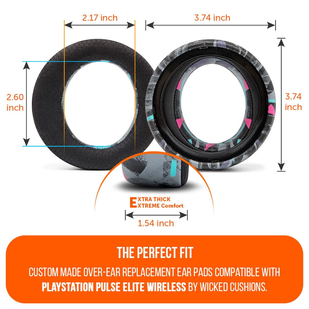 Wicked Cushions PlayStation Pulse Elite Cooling Gel Earpads - WC FreeZe Pulse Elite