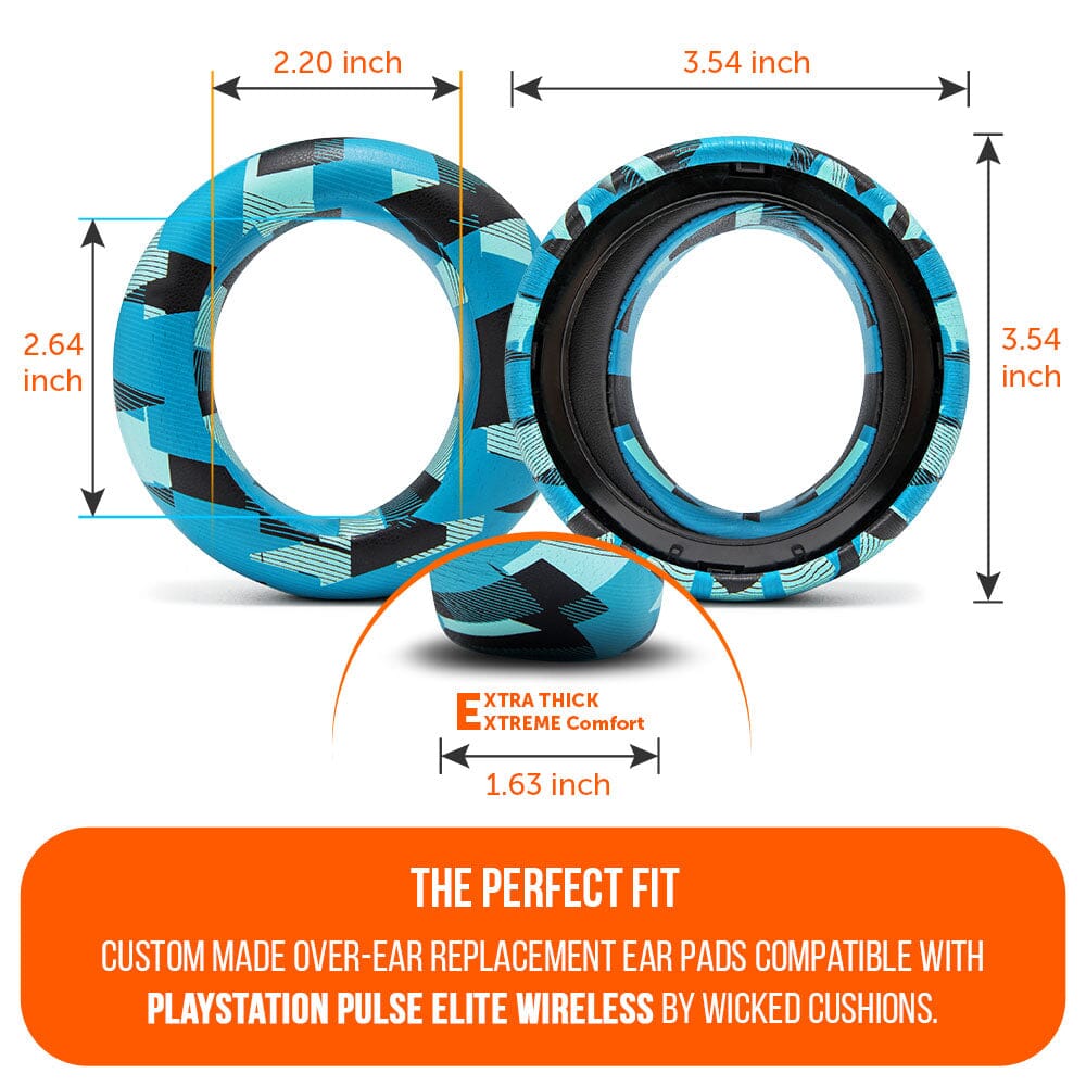 Wicked Cushions PlayStation Pulse Elite PU Leather Earpads - WC PadZ Pulse Elite