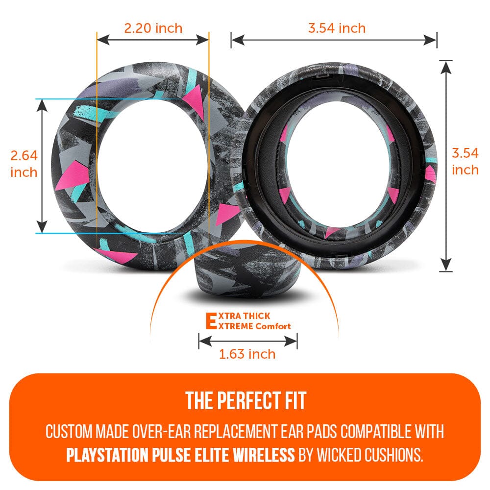 Wicked Cushions PlayStation Pulse Elite PU Leather Earpads - WC PadZ Pulse Elite