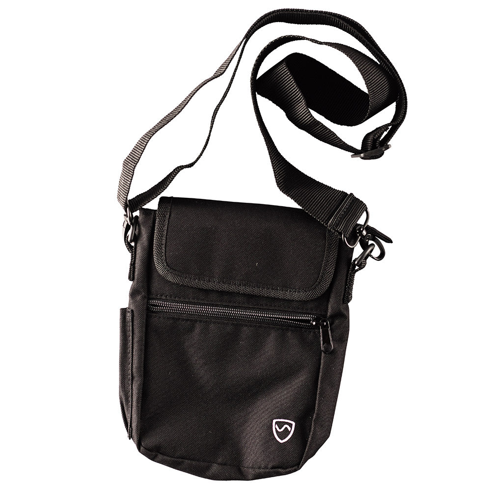 Black SYB Phone Pouch Deluxe with shoulder strap