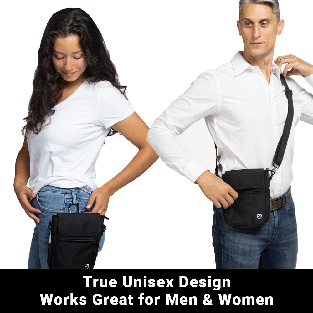 Two people carrying SYB Phone Pouch Deluxe