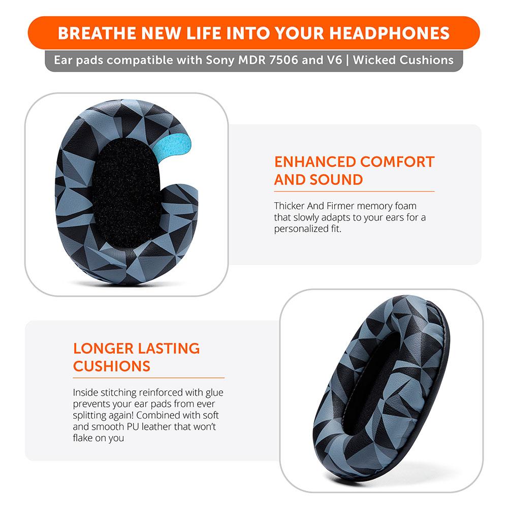 Wicked Cushions Replacement Earpads For Sony MDR 7506