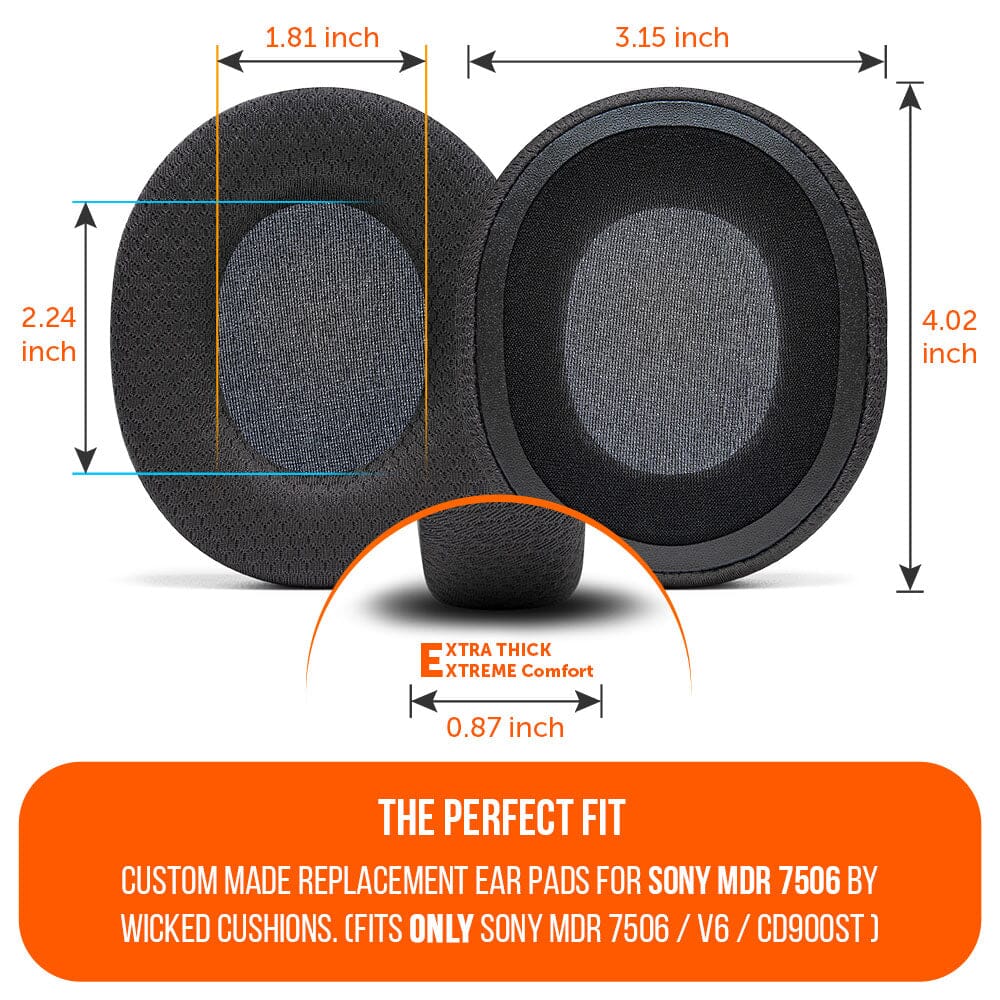 Wicked Cushions Replacement Earpads For Sony MDR 7506