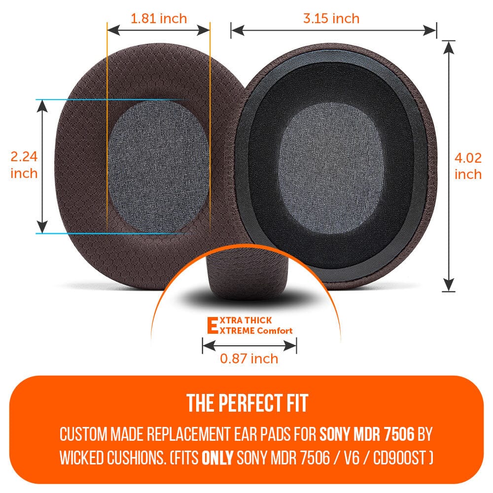 Wicked Cushions Replacement Earpads For Sony MDR 7506