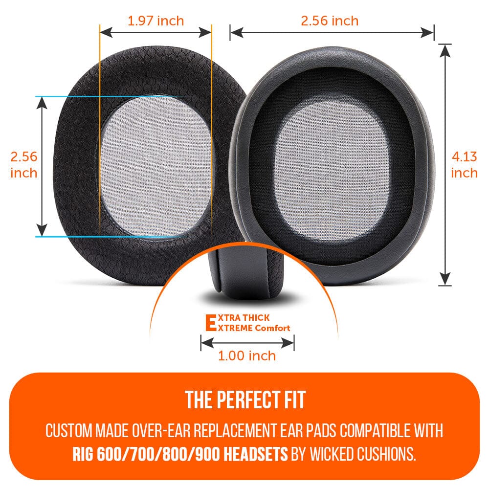 Wicked Cushions RIG 600, 700, 800 & 900 Series Earpads - WC FreeZe Cooling Gel