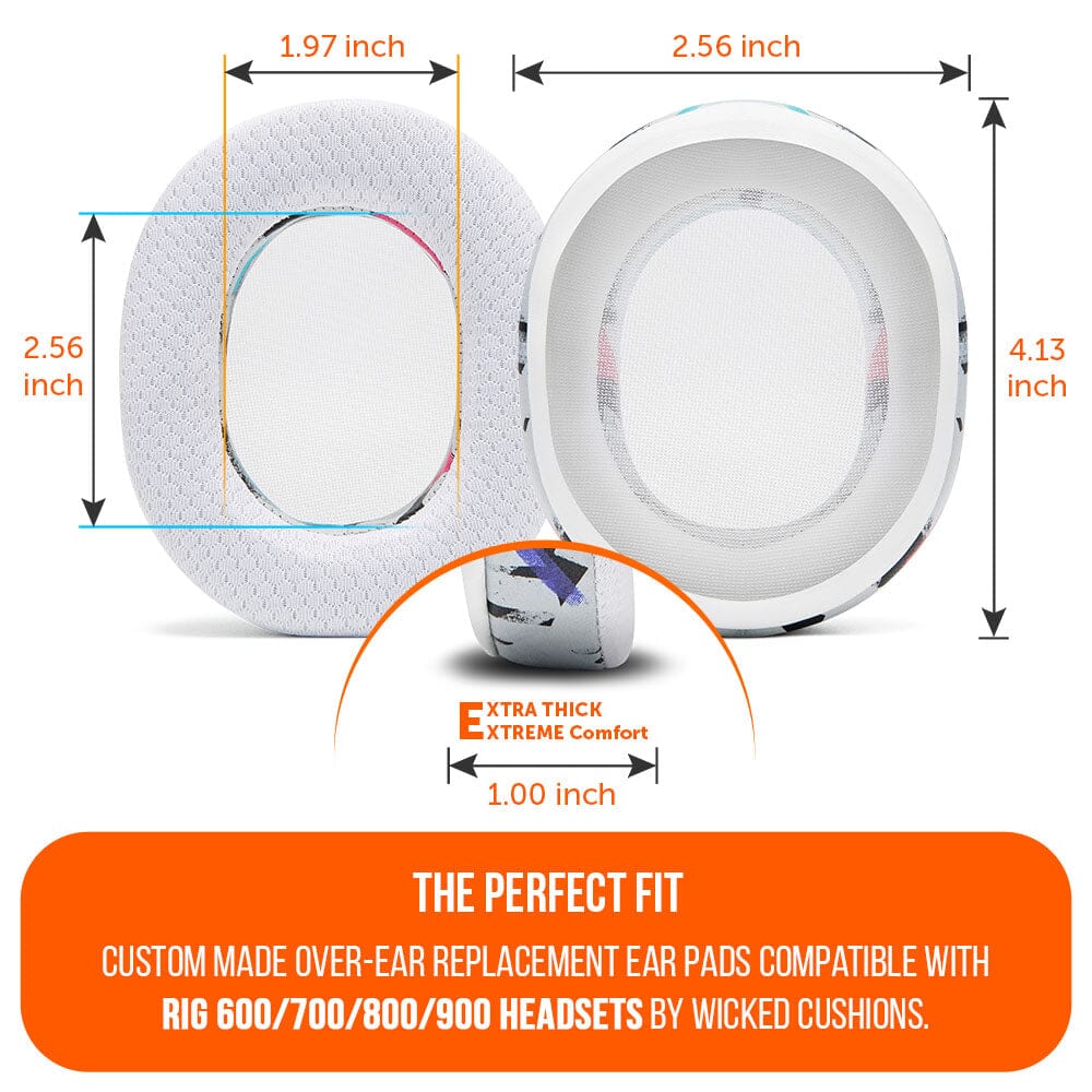Wicked Cushions RIG 600, 700, 800 & 900 Series Earpads - WC FreeZe Cooling Gel