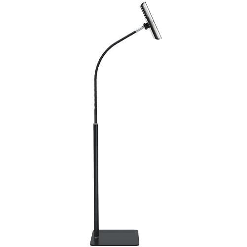 SaharaCase TB00089 black gooseneck floor stand with device holder