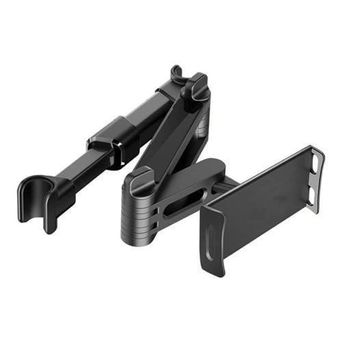 Headrest mount with the detachable device holder beside it