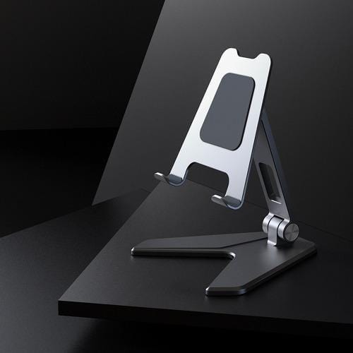 SaharaCase gunmetal stand on a desktop