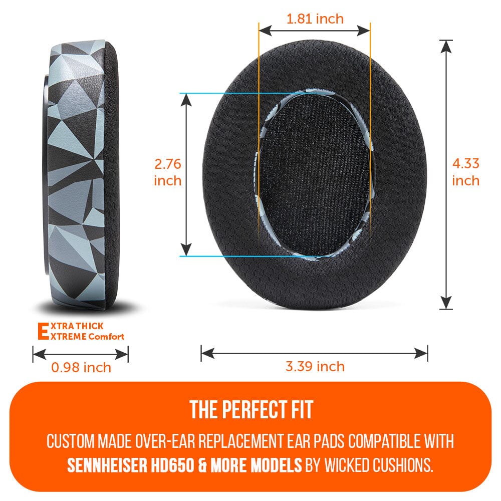 Wicked Cushions Sennheiser HD6XX & HD600 Gel Earpads - WC FreeZe HD