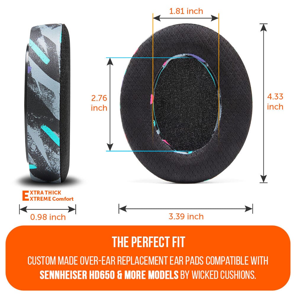 Wicked Cushions Sennheiser HD6XX & HD600 Gel Earpads - WC FreeZe HD