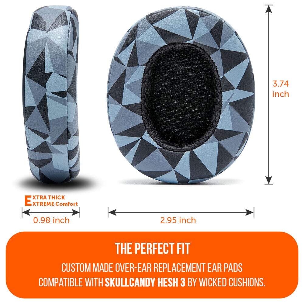 Wicked Cushions Skullcandy Hesh 3, Evo, and Crusher Replacement Earpads