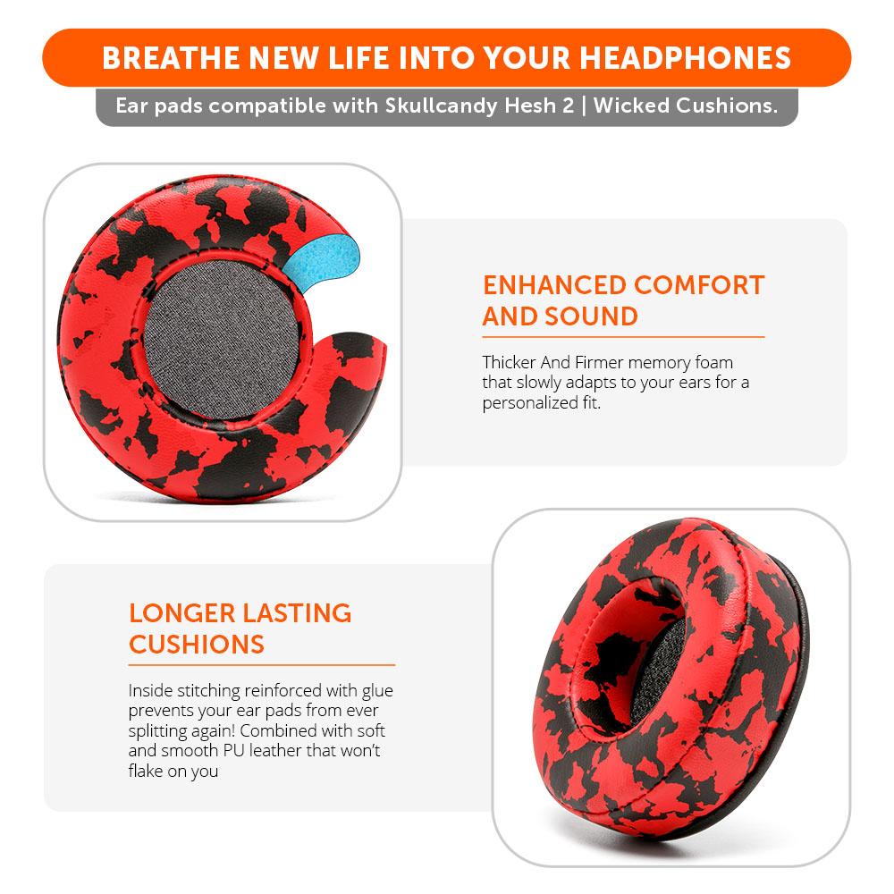 Wicked Cushions Skullcandy Hesh 2 Replacement Earpads
