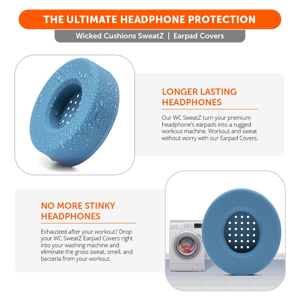Wicked Cushions Small WC SweatZ Protective Headphone Earpad Covers