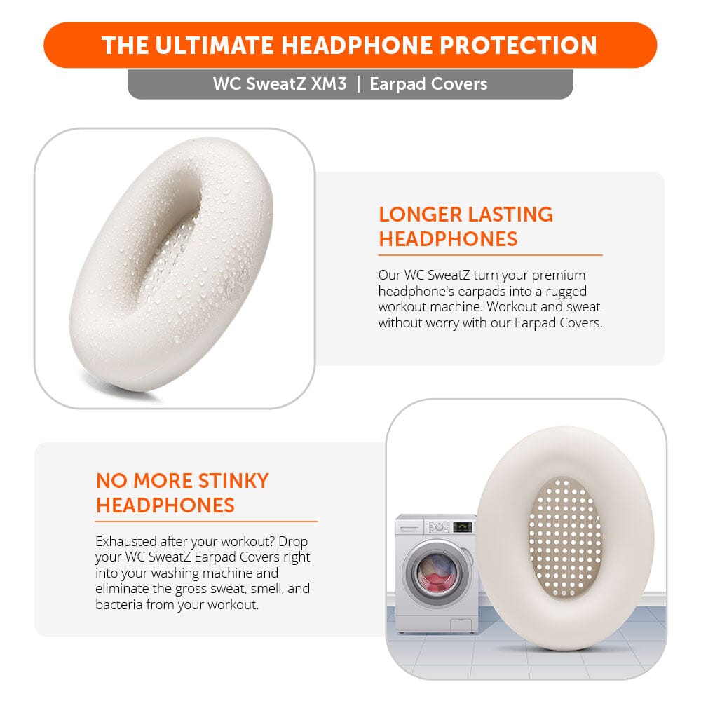 Wicked Cushions Sony WH-1000XM3 Earpad Sweat Covers - WC SweatZ