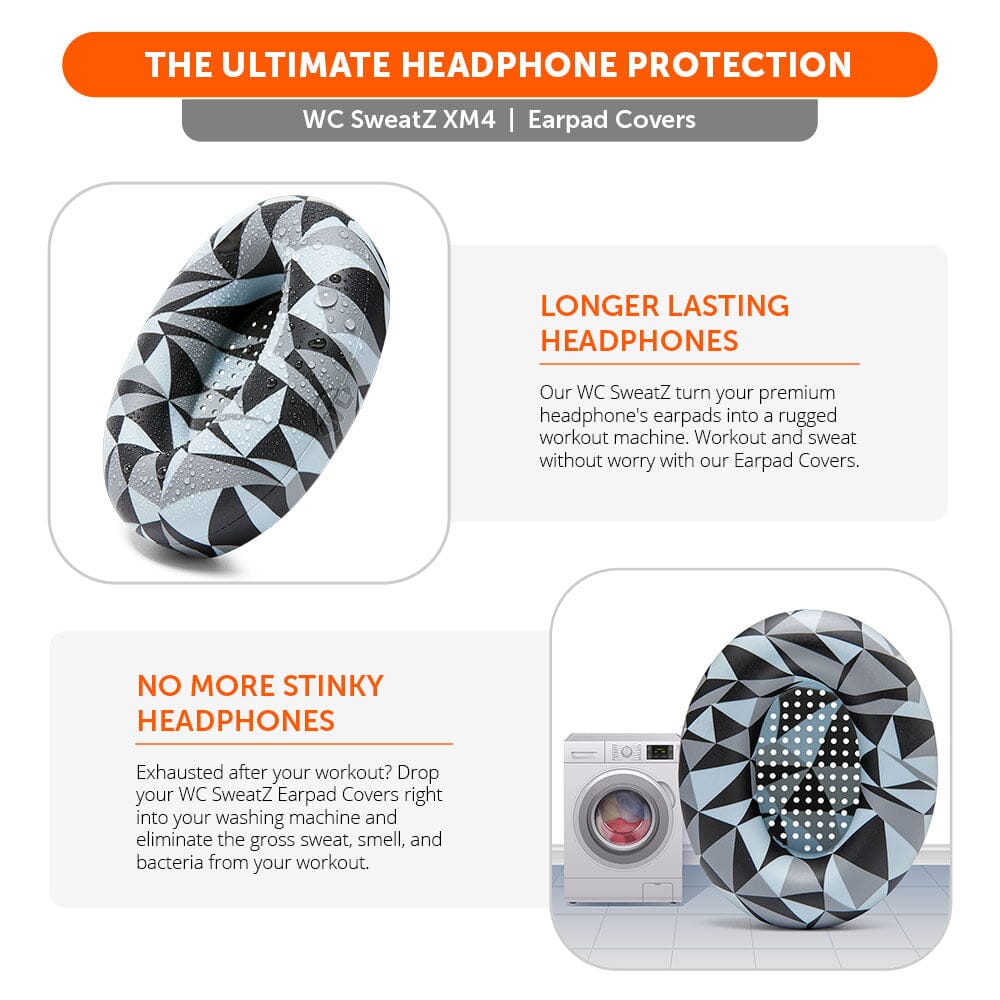Wicked Cushions Sony WH-1000XM4 Earpad Sweat Covers - WC SweatZ